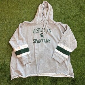 Michigan State Spartans Gray Hoodie Shirt